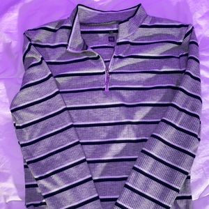 Me to We Grey Striped Longsleeve